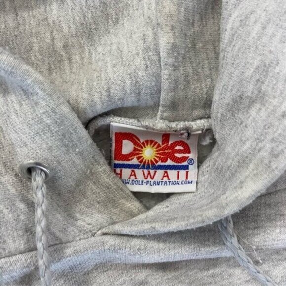 Dole Hawaii Light Grey Hoodie Size Medium - Picture 4 of 4